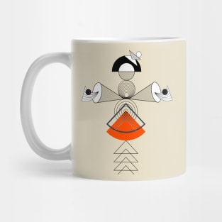 ABSTRACT ART ROBOT LADY Mug